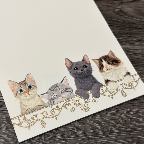 Kittens Cat Travel Postcard Set ❘ Card (contains 8 sheets of 2 kitten patterns) - Picture 5 of 7